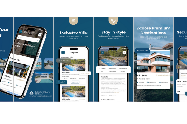 Luxury Croatia Retreats mobilna aplikacija